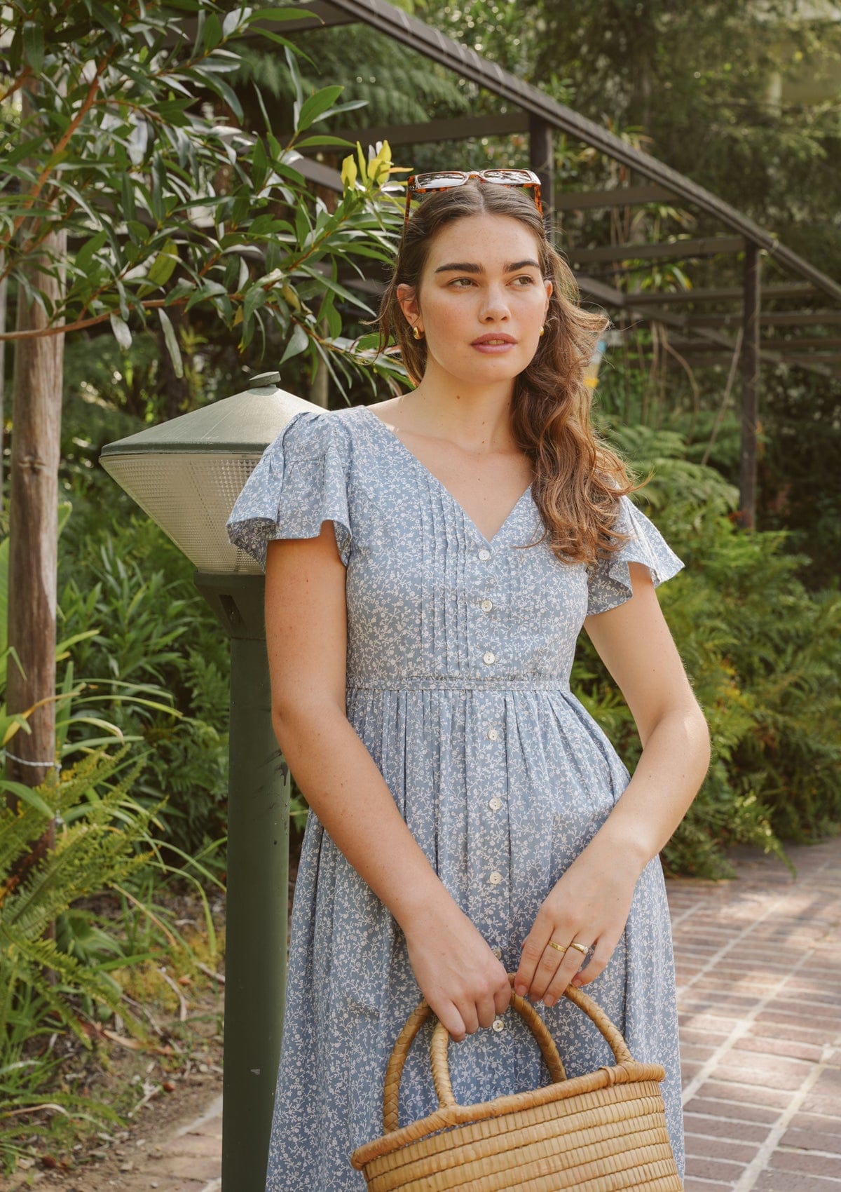 Freya Day Dress | Bleu Iris