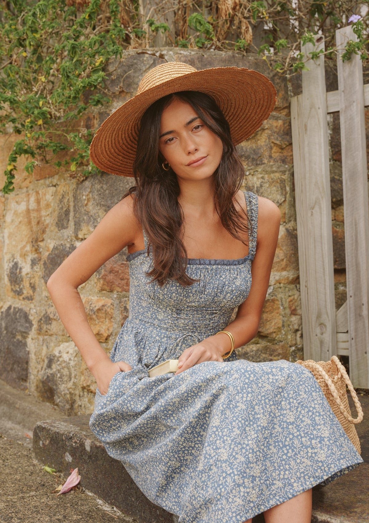 Camille Day Dress | Edelweiss Bleu