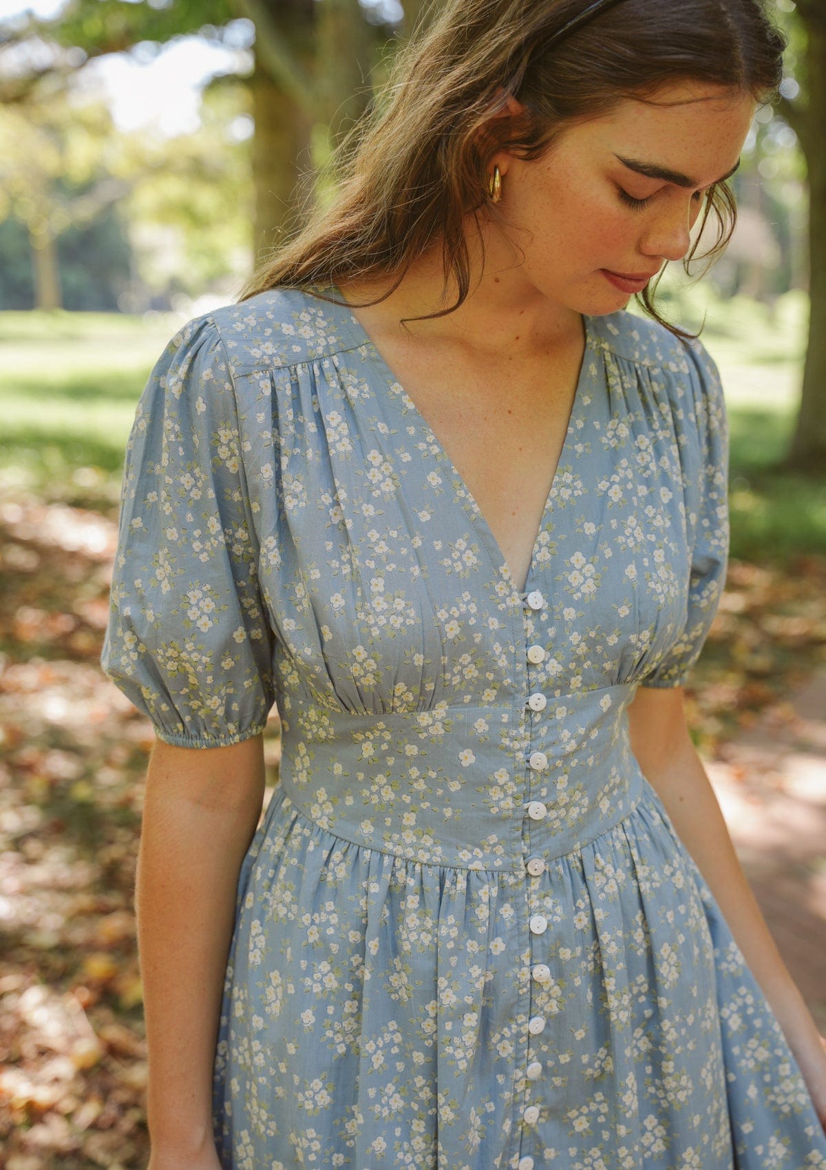Delphine Day Dress | Elinor Garden Bleu