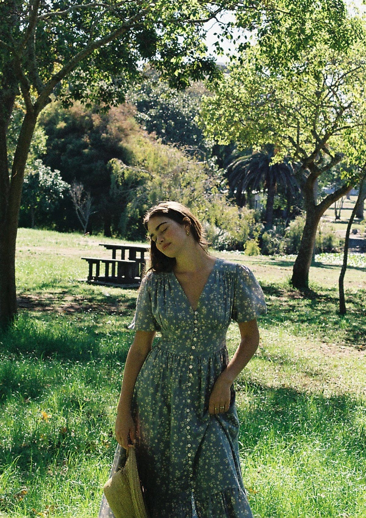 Delphine Day Dress | Elinor Garden Bleu