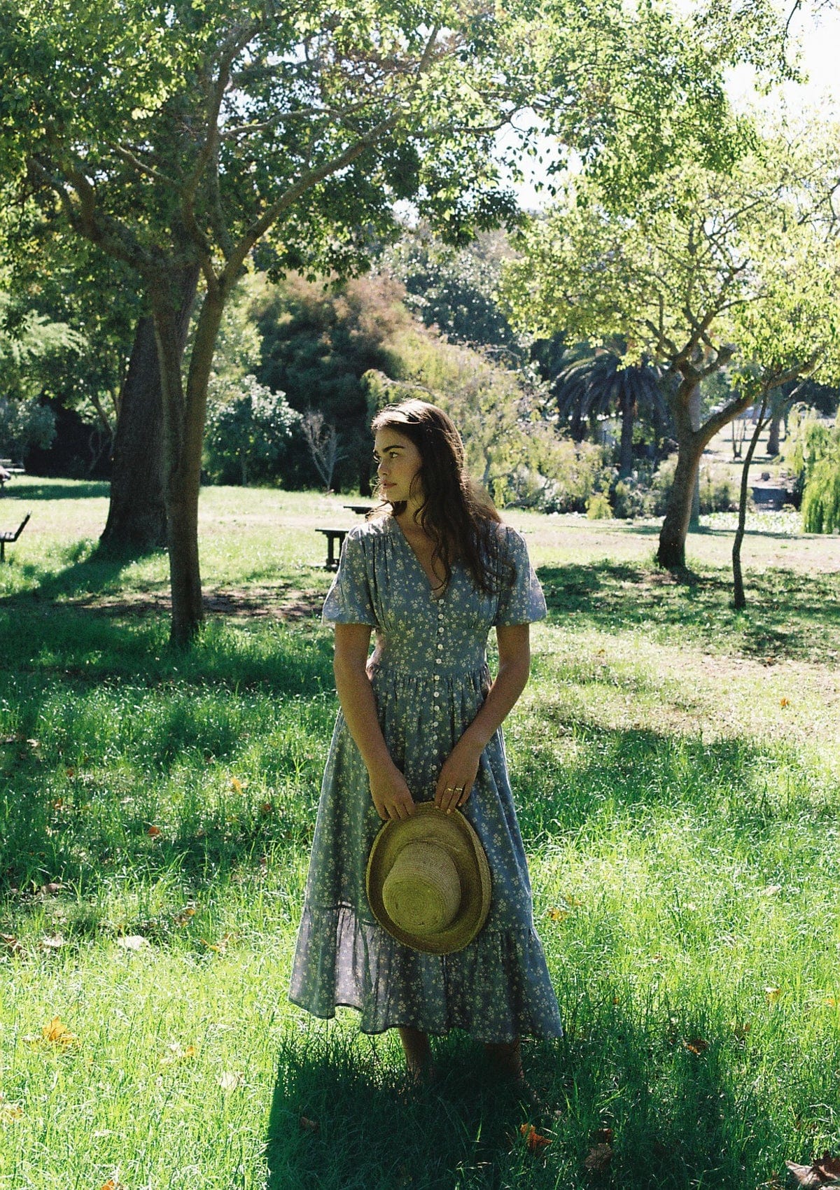 Delphine Day Dress | Elinor Garden Bleu