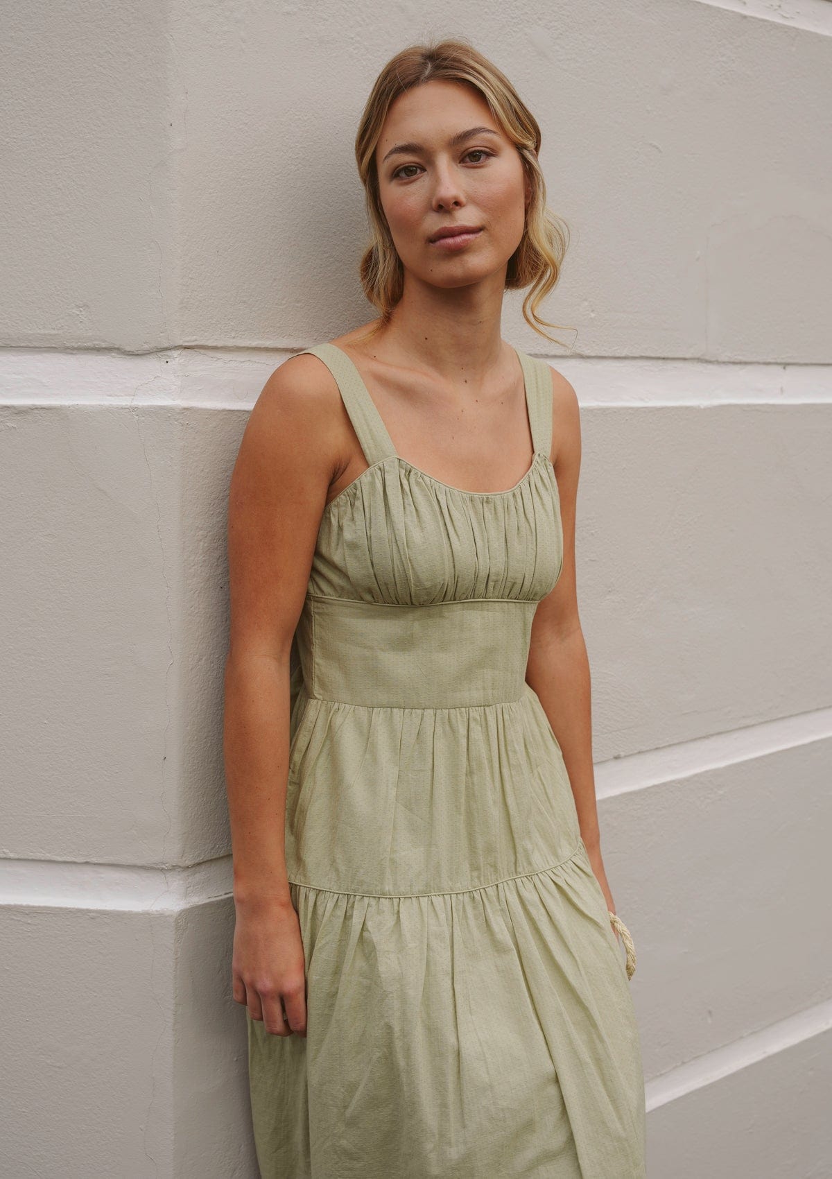 Edith Day Dress | Pond Dobby