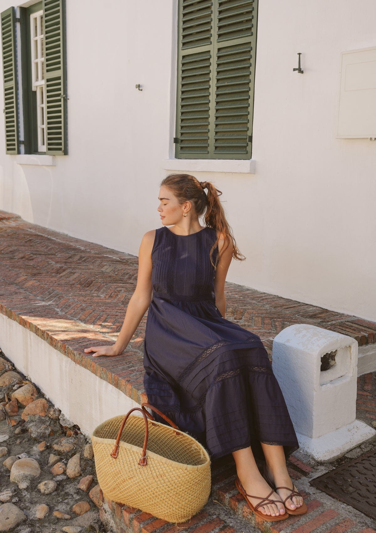 Elsie Day Dress | Navy