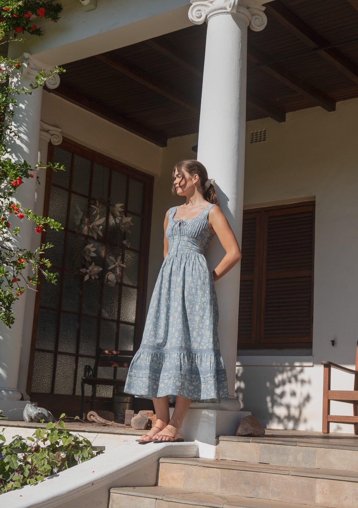 Lucie Day Dress | Elinor Garden Bleu