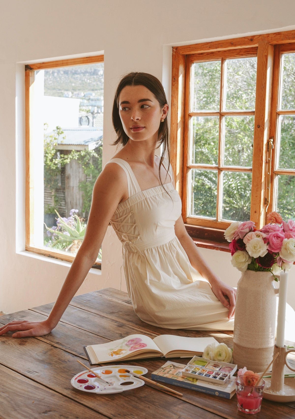 Tilda Day Dress | Natural