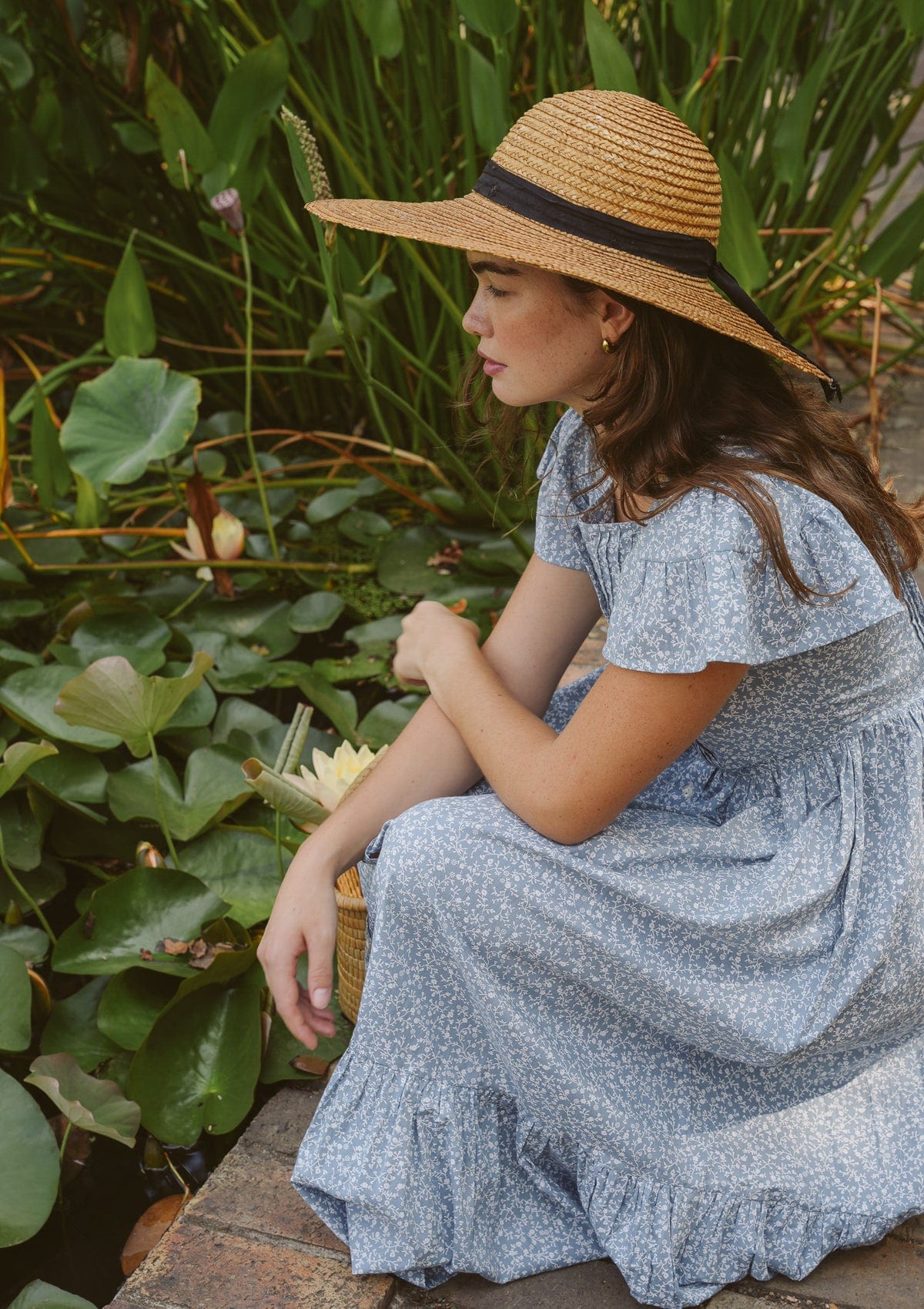 Freya Day Dress | Bleu Iris