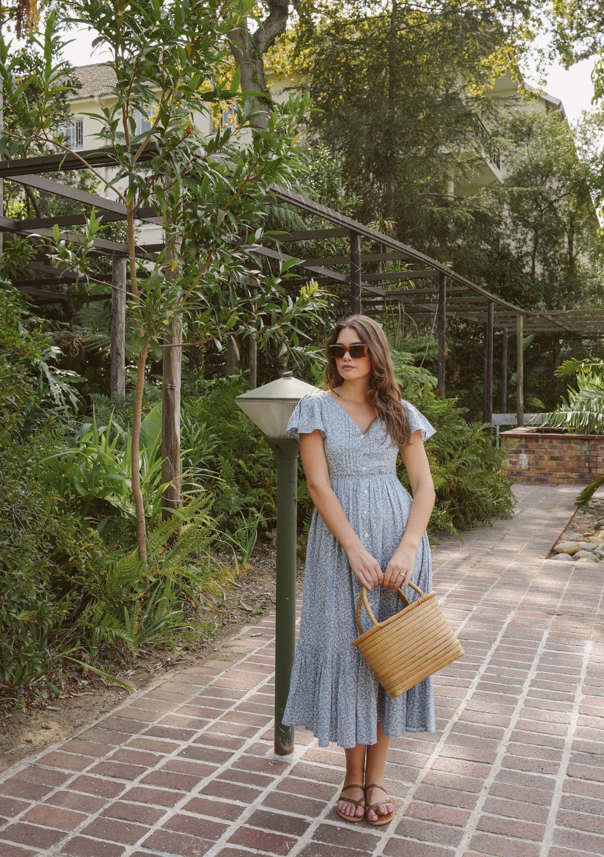 Freya Day Dress | Bleu Iris