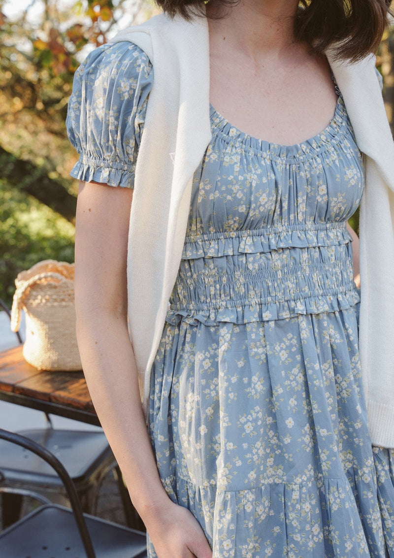 Bennet Day Dress | Elinor Garden Bleu