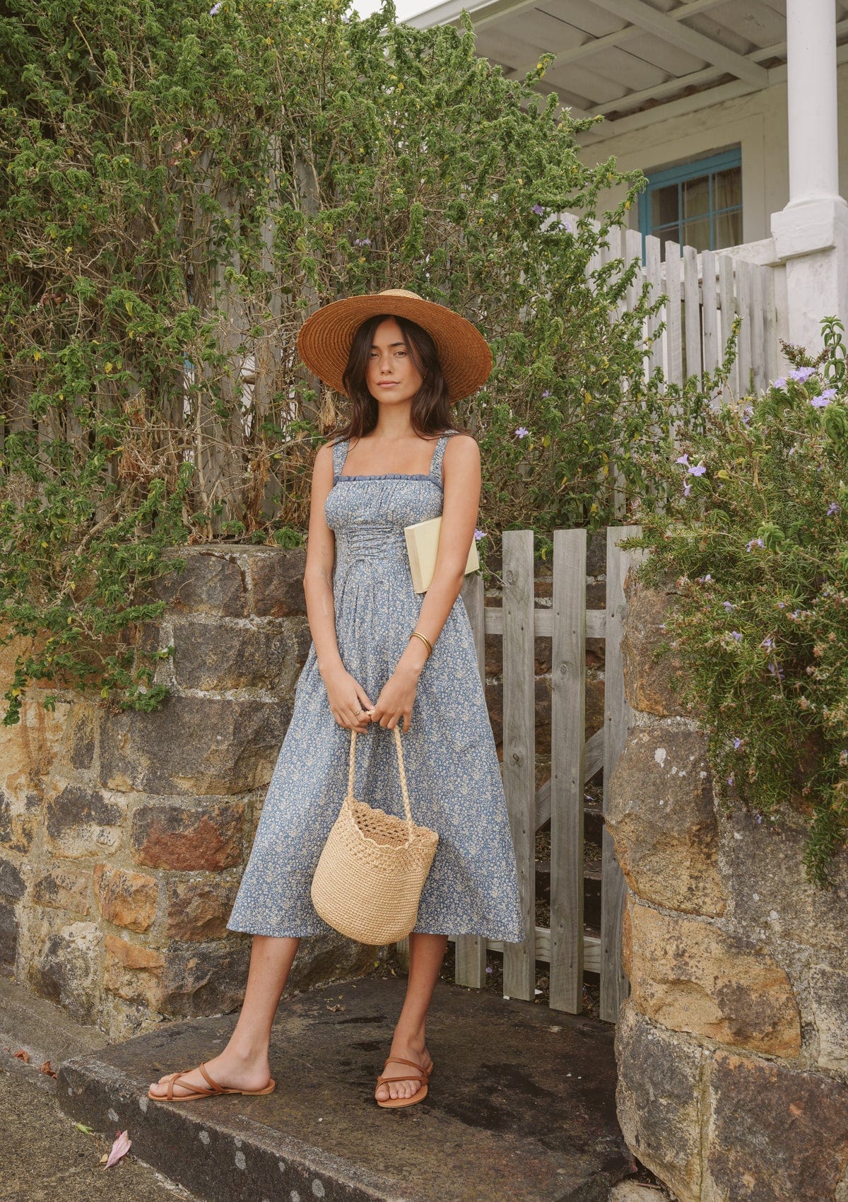 Camille Day Dress | Edelweiss Bleu