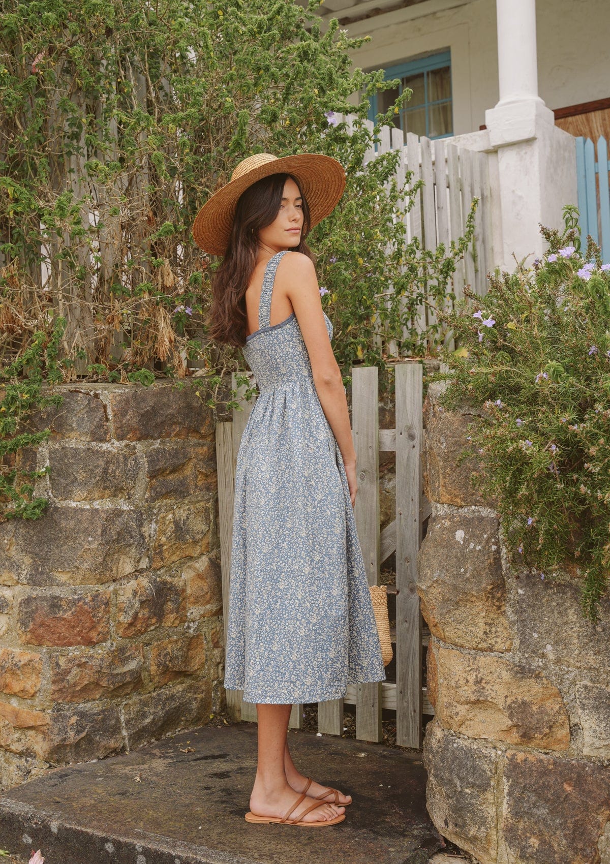 Camille Day Dress | Edelweiss Bleu