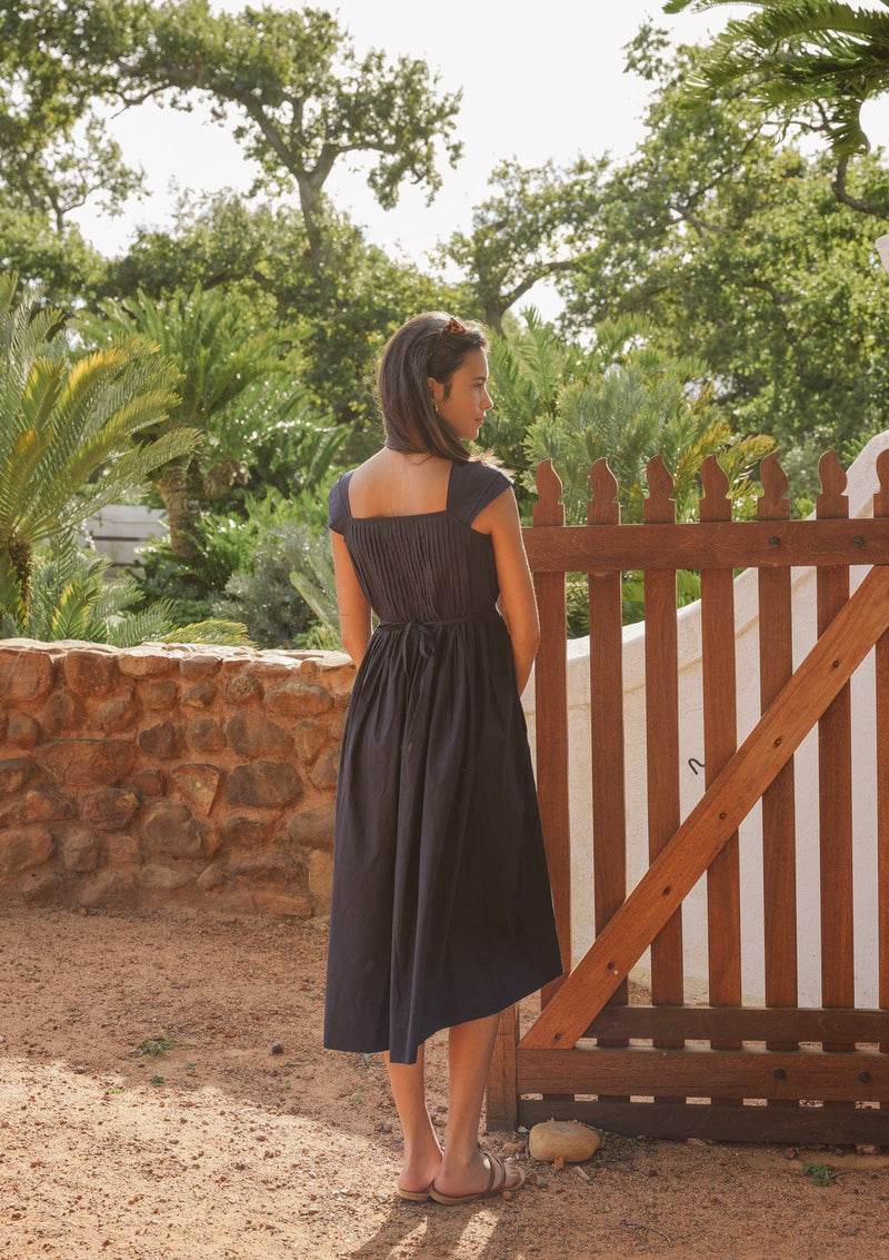 Poet Day Dress | Navy