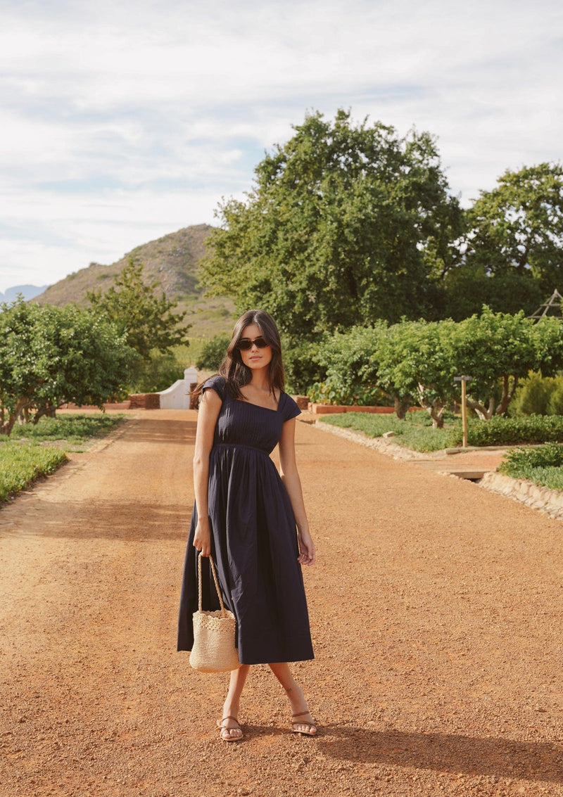 Poet Day Dress | Navy