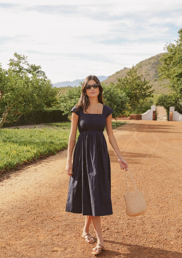 Poet Day Dress | Navy