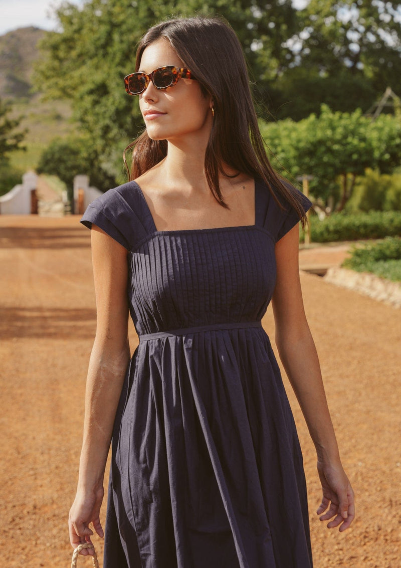 Poet Day Dress | Navy