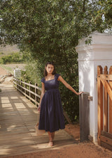 Poet Day Dress | Navy