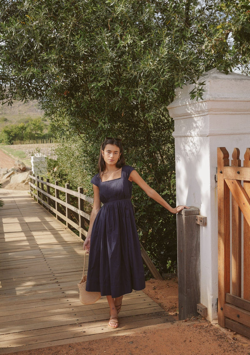 Poet Day Dress | Navy