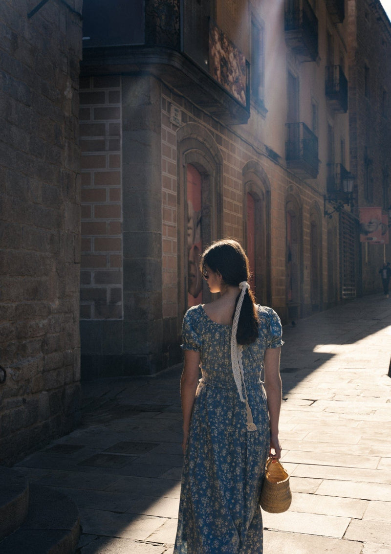 Bennet Day Dress | Elinor Garden Bleu
