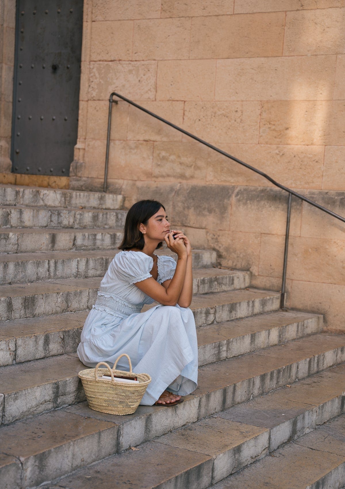 Bennet Day Dress | Petite Gingham Bleu