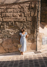 Bennet Day Dress | Petite Gingham Bleu