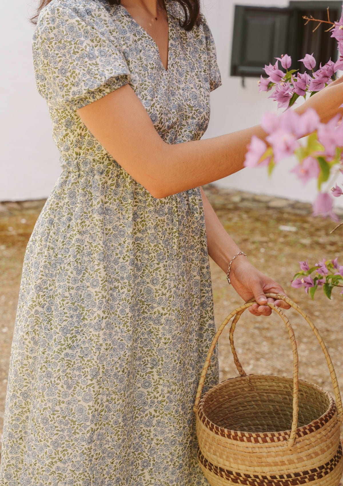 Blake Day Dress | Vintage Posy Bleu