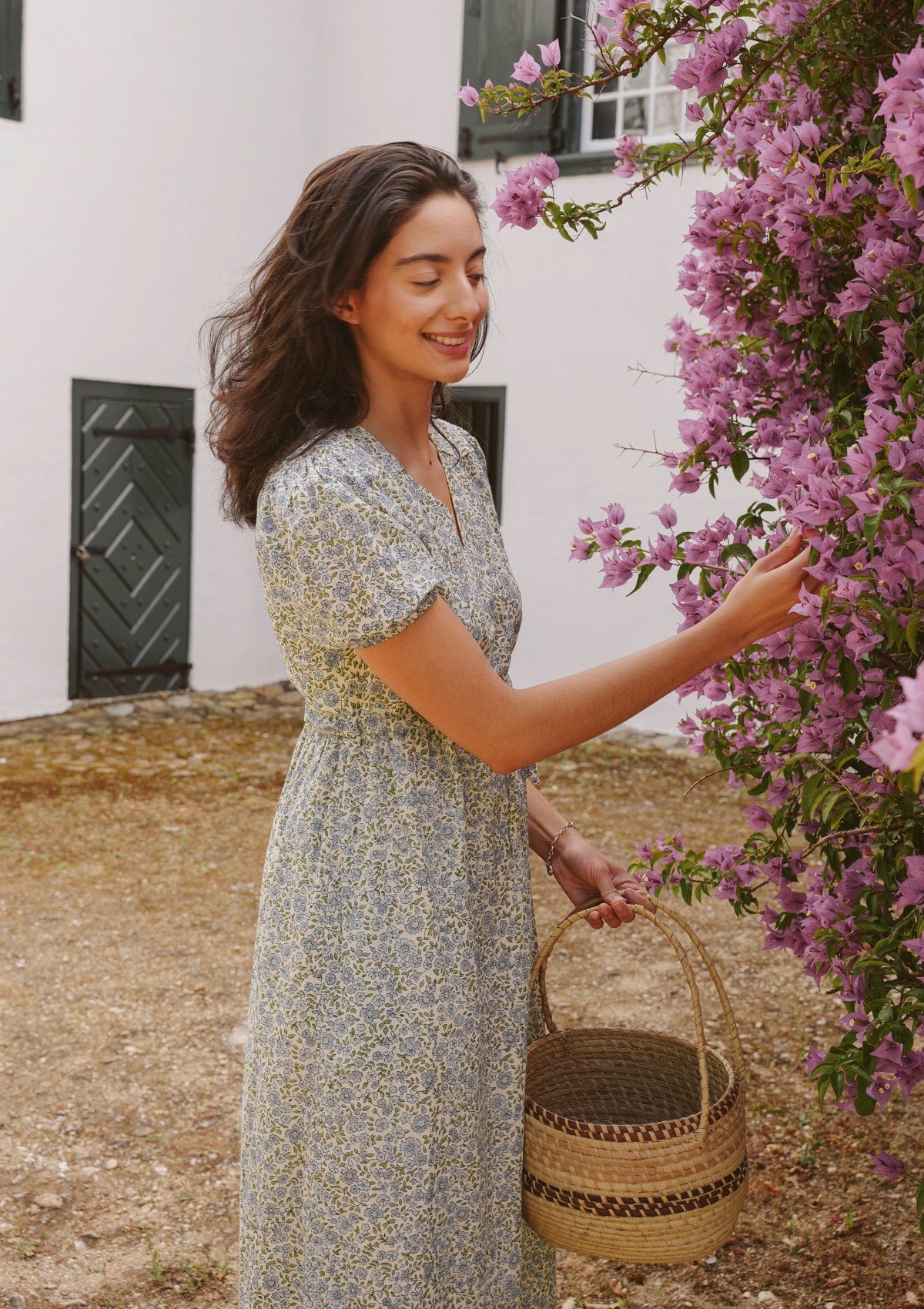 Blake Day Dress | Vintage Posy Bleu