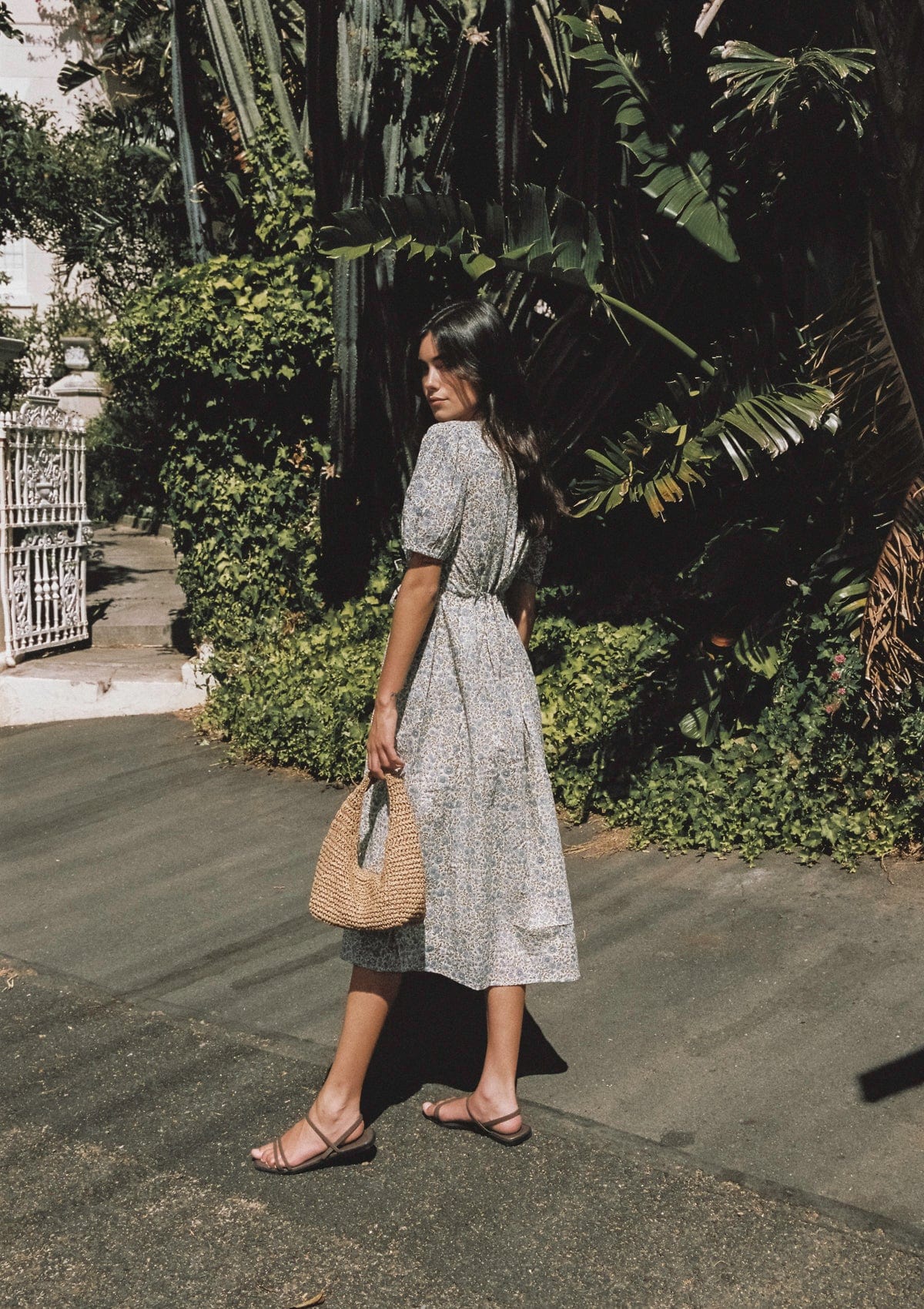 Blake Day Dress | Vintage Posy Bleu
