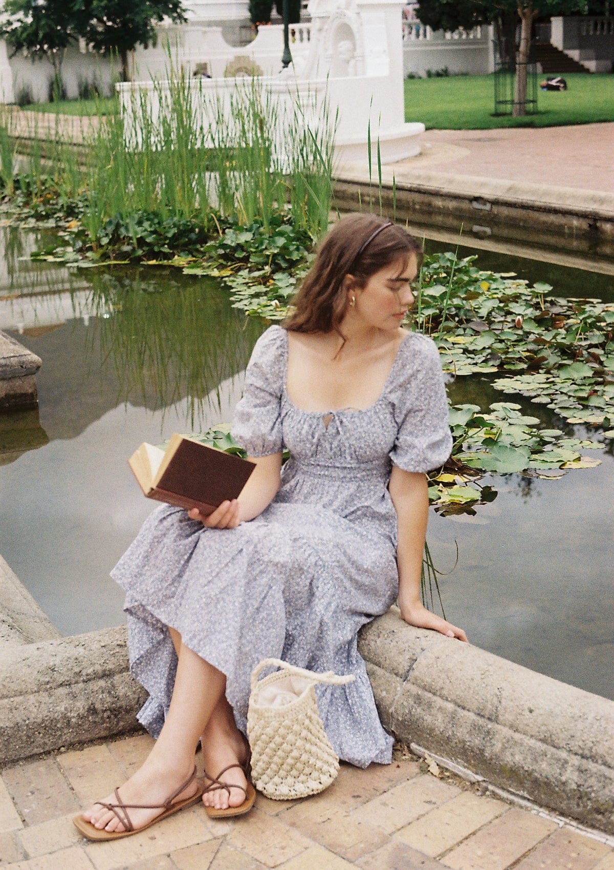 Francine Day Dress | Bleu Iris