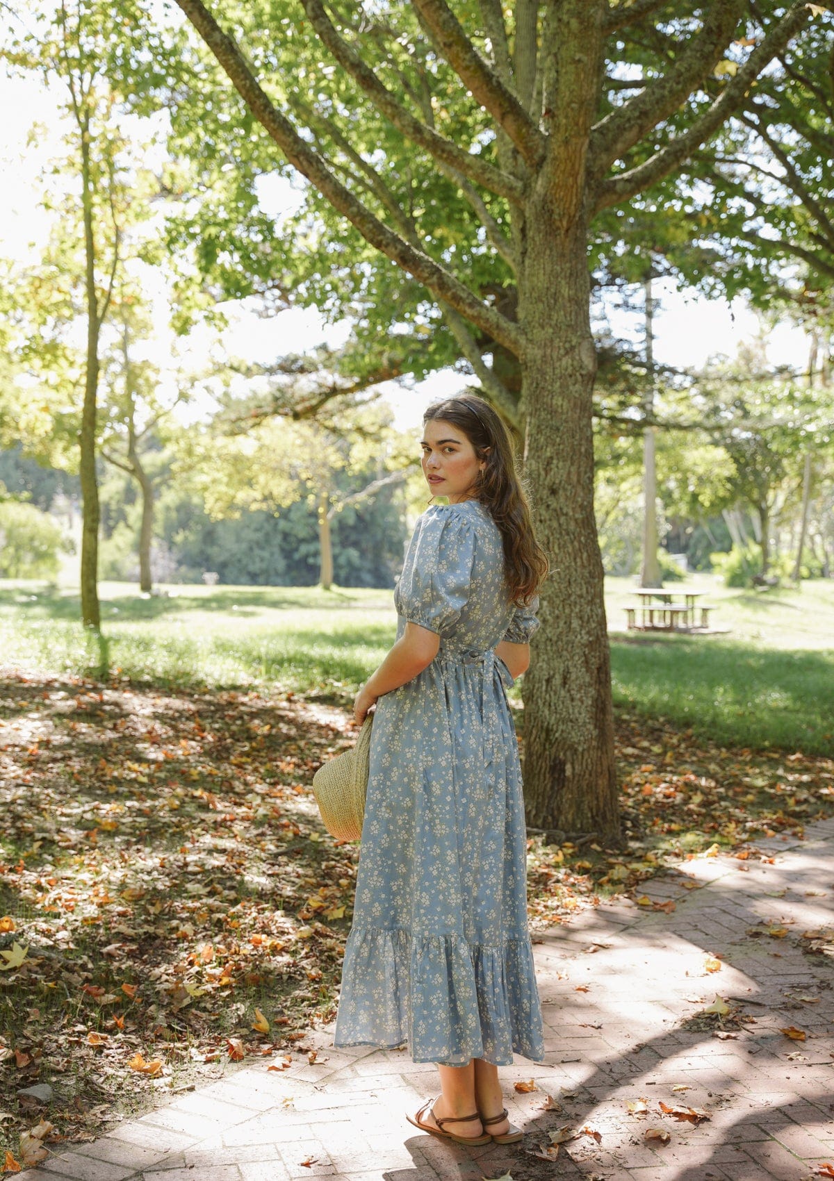 Delphine Day Dress | Elinor Garden Bleu