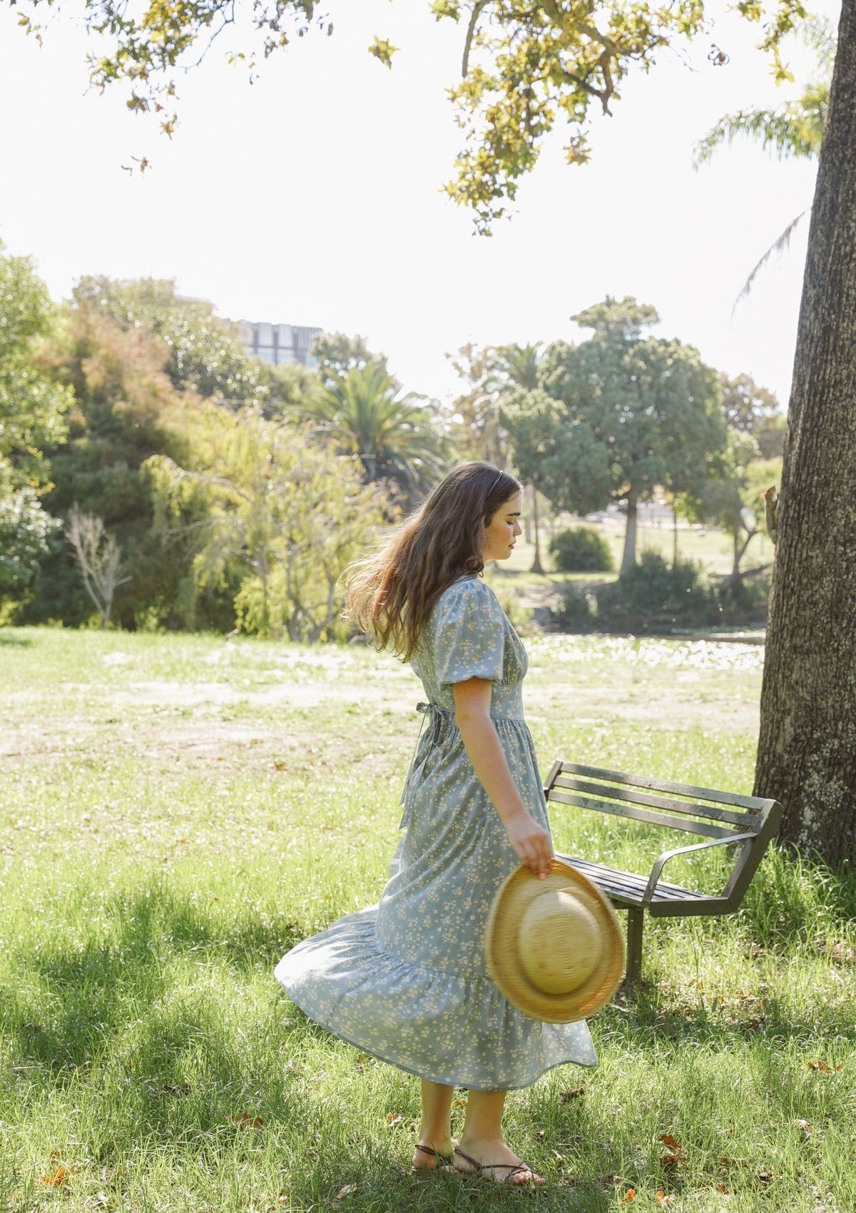 Delphine Day Dress | Elinor Garden Bleu