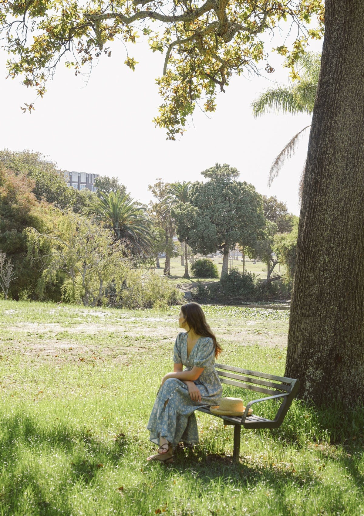 Delphine Day Dress | Elinor Garden Bleu