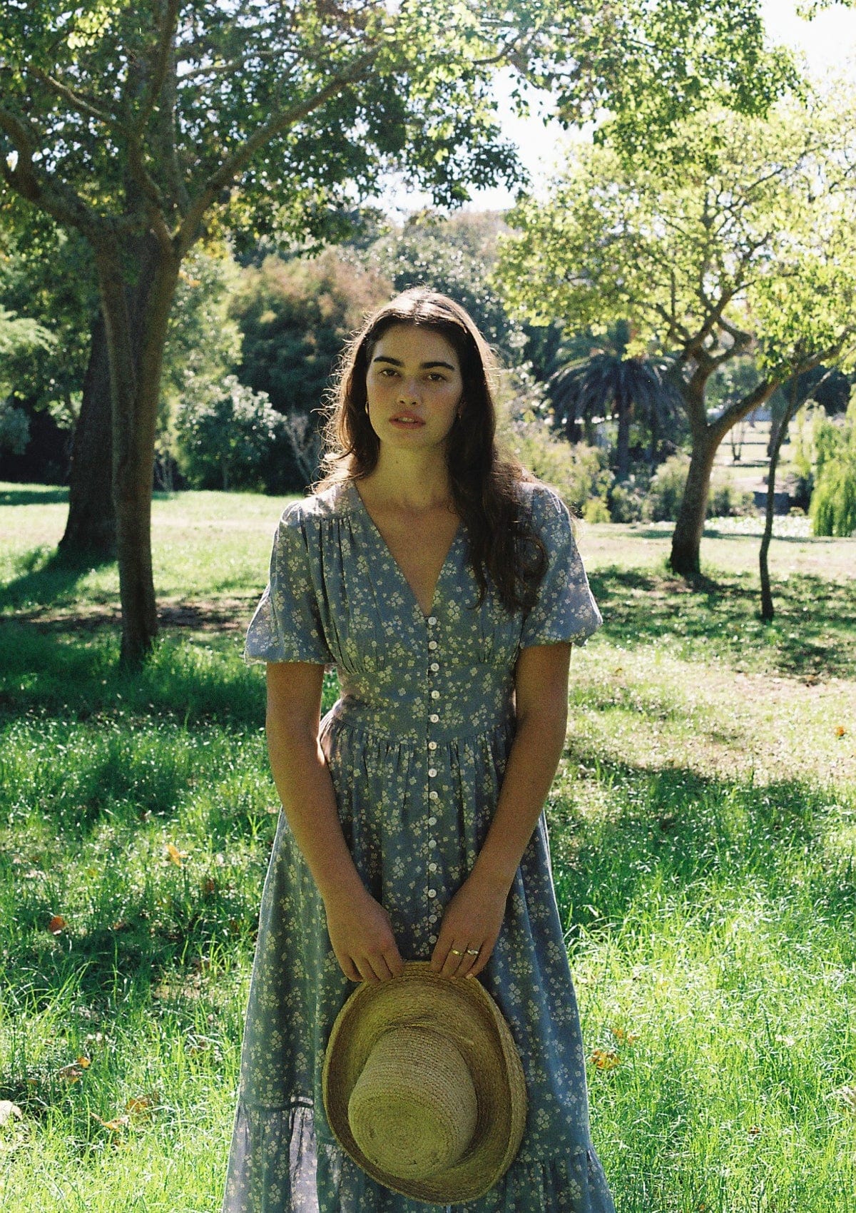 Delphine Day Dress | Elinor Garden Bleu