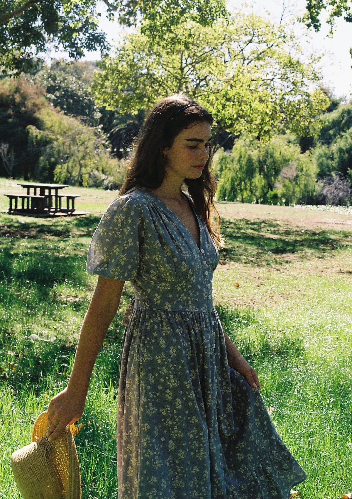 Delphine Day Dress | Elinor Garden Bleu