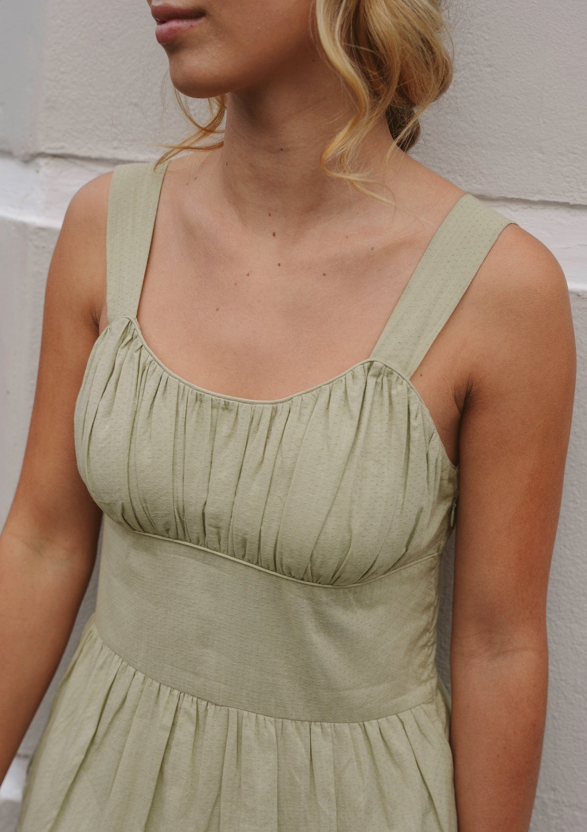 Edith Day Dress | Pond Dobby