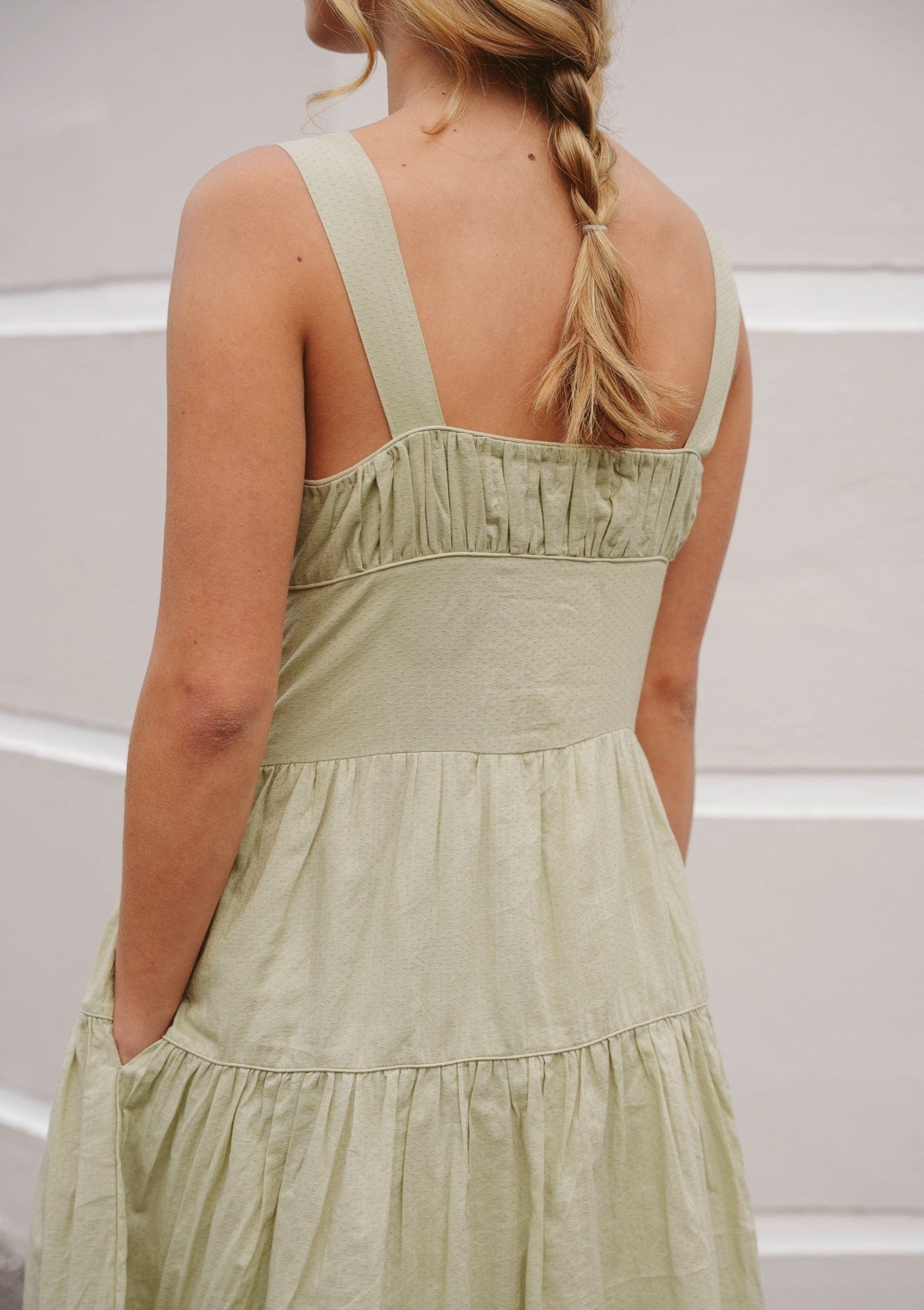 Edith Day Dress | Pond Dobby