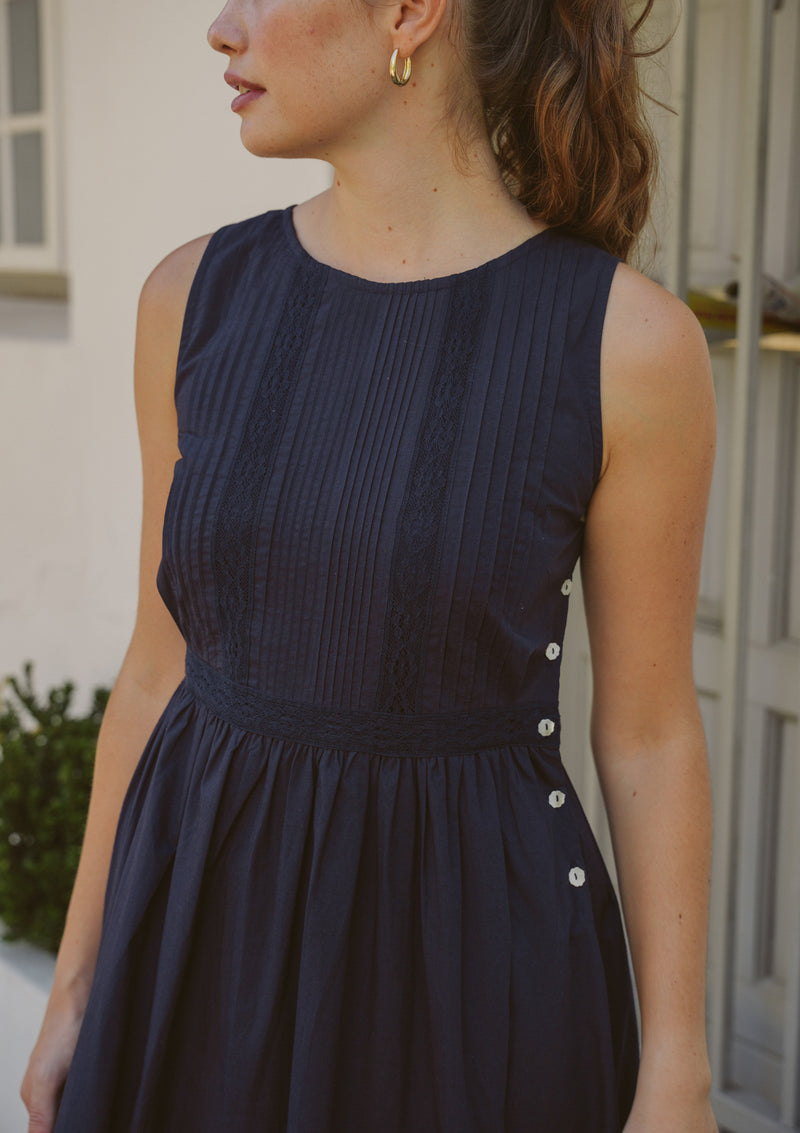 Elsie Day Dress | Navy