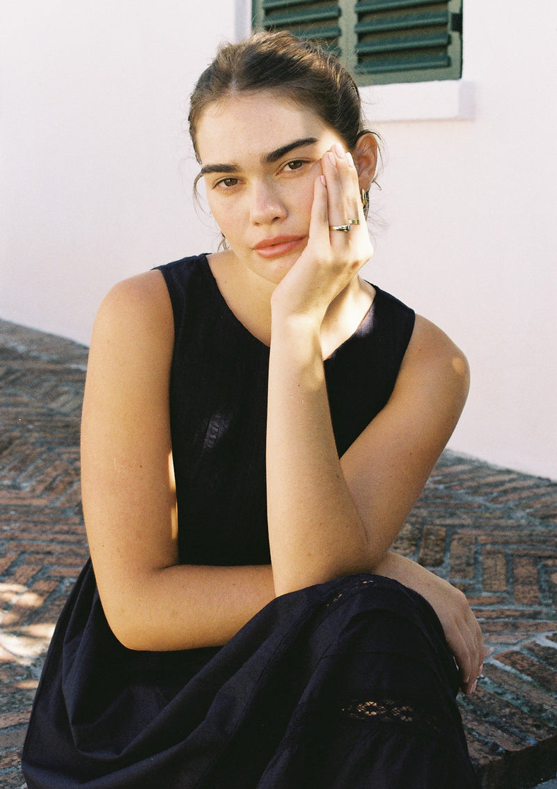 Elsie Day Dress | Navy