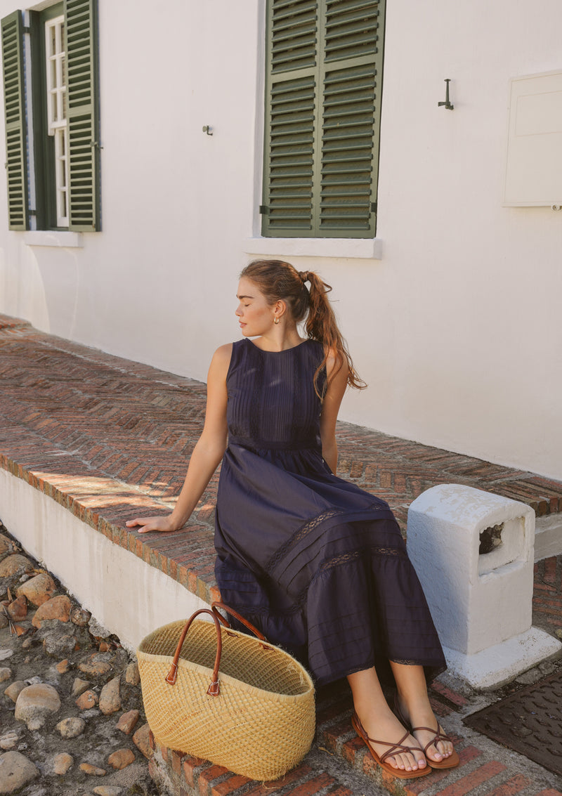 Elsie Day Dress | Navy