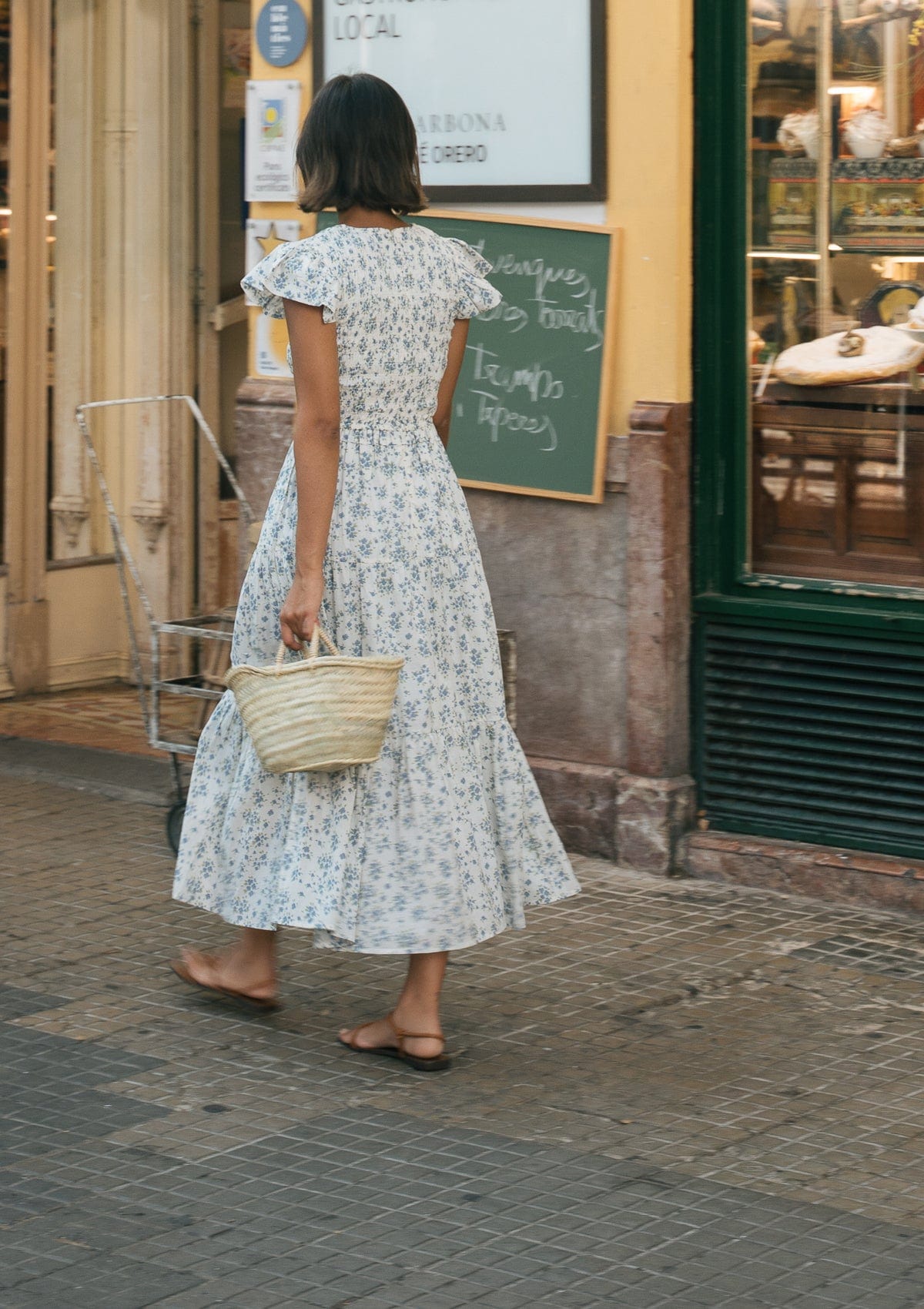 Emilia Day Dress | Elinor Garden Creme