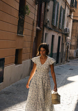 Emilia Day Dress | Elinor Garden Creme