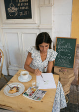 Emilia Day Dress | Elinor Garden Creme