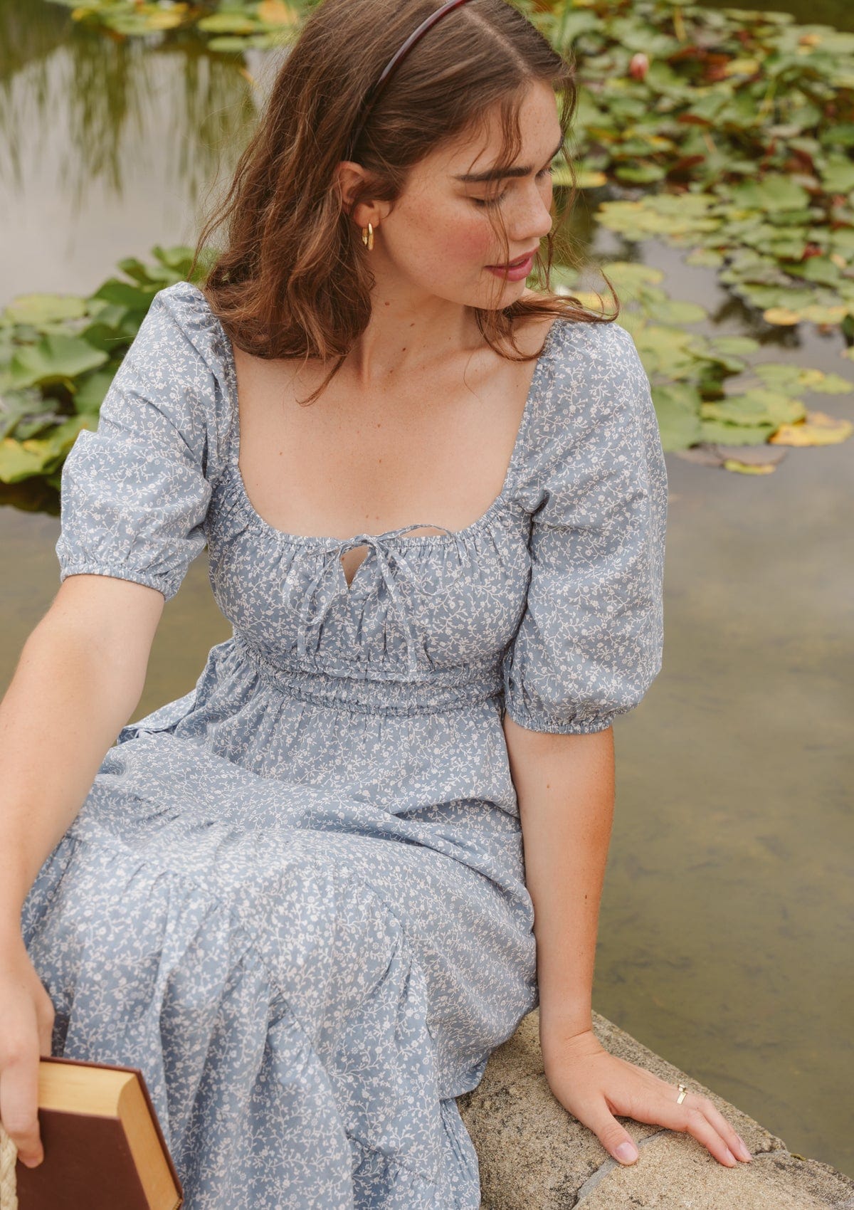 Francine Day Dress | Bleu Iris