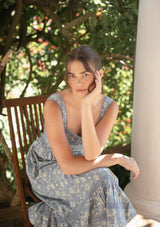 Lucie Day Dress | Elinor Garden Bleu