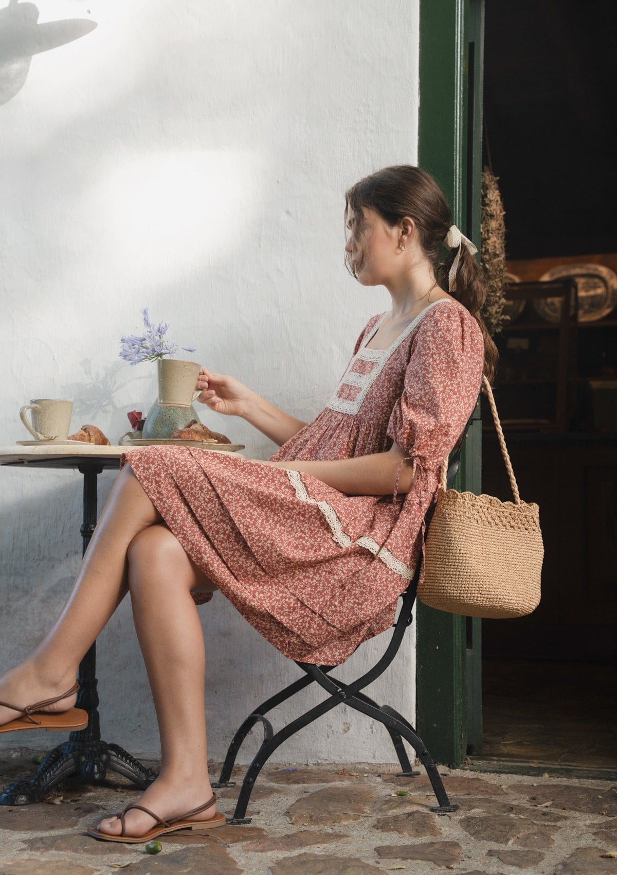Maisie Day Dress | Rosewood Iris