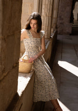 Sienna Day Dress | Elinor Garden Creme