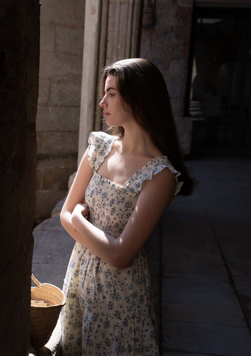 Sienna Day Dress | Elinor Garden Creme